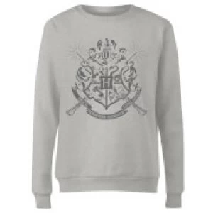 Image of Harry Potter Draco Dormiens Nunquam Titillandus Womens Grey Sweatshirt - L - Grey