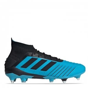 Image of adidas Predator 19.1 Football Boots Soft Ground - Cyan/Black
