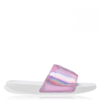 Image of Hype Hologram Sliders Junior Girls - White