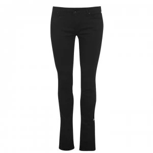 Image of Replay Slit Trousers Ladies - Black