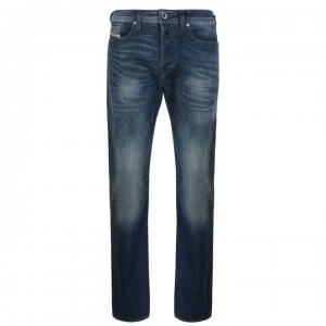 Image of Diesel Buster Buster Tapered Jeans - Mid Wash 0853R
