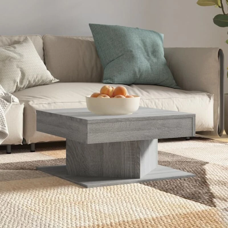 Image of VIDAXL Coffee Table Grey Sonoma 57x57x30cm Engineered Wood Vidaxl 8720286956236