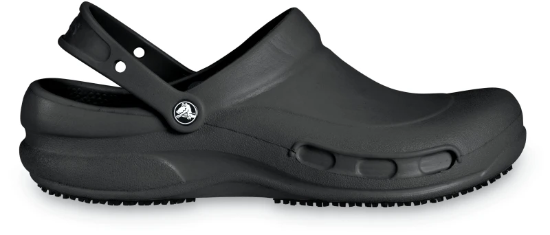 Image of Crocs Unisex Bistro Slip Resistant Work Clogs Black W4/M3