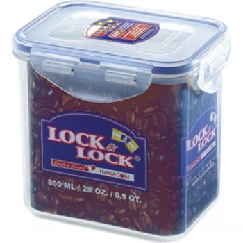 Image of Lock & Lock Food Storage Container - Rectangular 850ml (137 x 104 x 120mm)