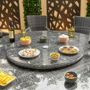 Image of Nova Outdoor Living Rattan Lazy Susan - 90cm Grey