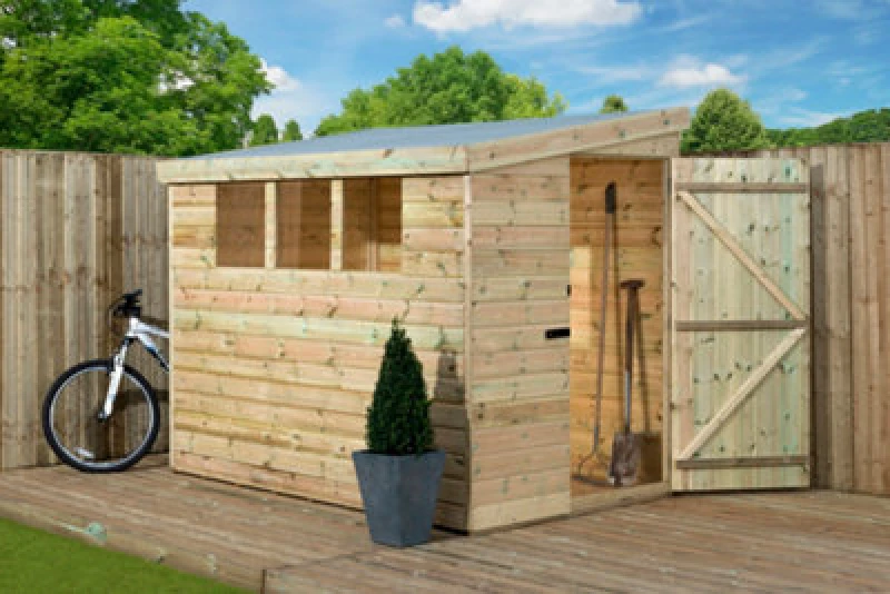 Image of Empire Sheds Empire 3000 Pent 6X4 Pressure Treated Tongue And Groove Wooden Garden Shed Door Right Side Panel (6' X 4' / 6ft X 4ft) (6X4)