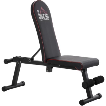 Image of Homcom - Multifunctional Sit Up Dumbbell Lifting Weight Bench Adjustable Foldable Exercise for Home, Office and Gym, Black