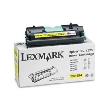Image of Lexmark 1361754 Yellow Laser Toner Ink Cartridge