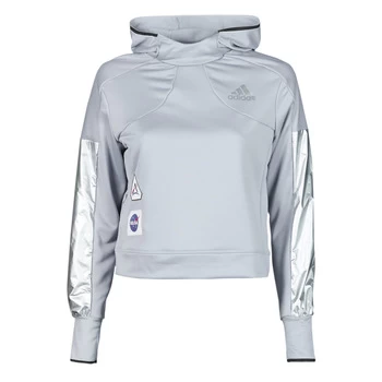 Image of adidas SPACE HOODIE W womens Sweatshirt in Grey - Sizes L,XS,XXS