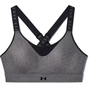 Image of Under Armour Infinity High Heather Sports Bra - Grey