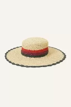 Image of Stripe Boater Hat