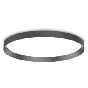 Image of Ideal Lux FLY 60cm Integrated LED Semi Flush Light Black, 4000K, IP40