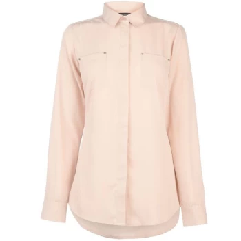 Image of Golddigga Long Sleeve Shirt Ladies - Nude Pink