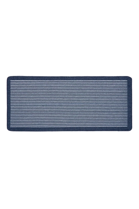 Image of My Mat Stain Resistant Stripe Navy Size: 67cm x 200cm Navy Unisex 67cm x 200 cm