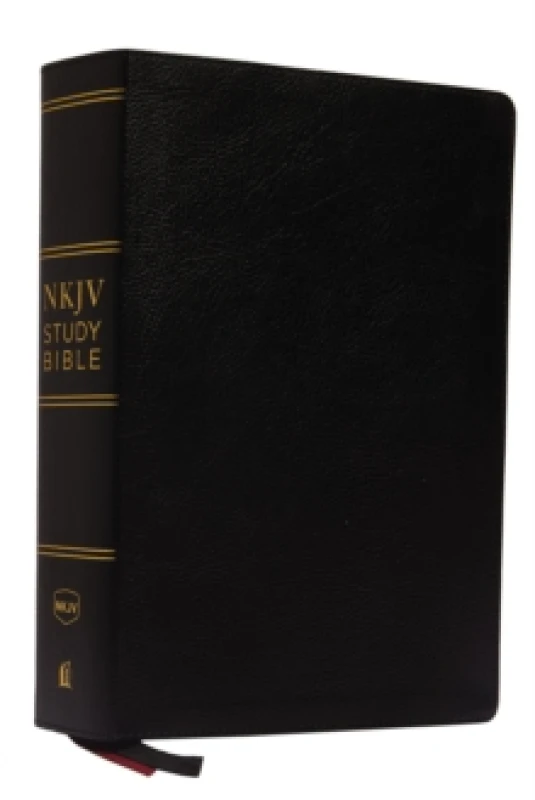 Image of NKJV Study Bible, Premium Bonded Leather, Black, Comfort Print : The Complete Resource for Studying Gods Word Leather / fine binding