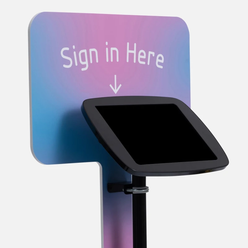 Image of Bouncepad Original Elevate + Branding Board (inc USB Cable) Apple iPad Pro 3rd, 4th, 5th and 6th Gen 12.9 (2018 - 2022) Black Covered