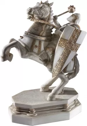 Image of White Knight Harry Potter Wizard Chess Collectors Bookend