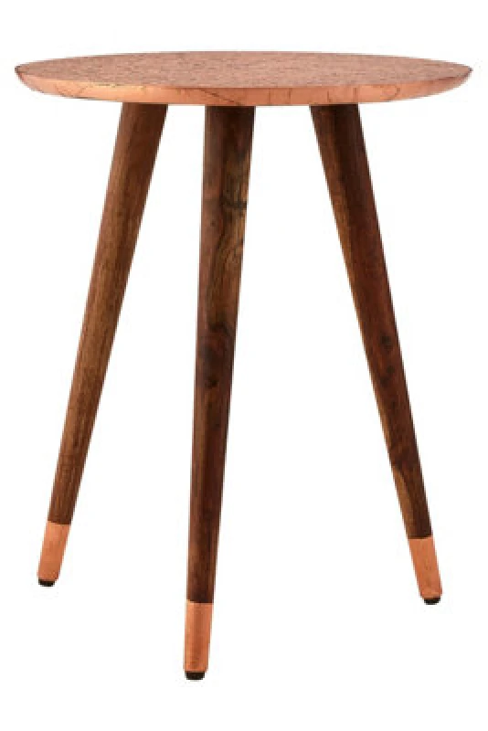 Image of Orsina Durable And Versatile Carve Side Table, Sleek And Sturdy Side Table By Couch, Classic Profile Corner Table