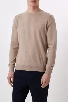 Image of Mens Cotton Rich Knitted Crew Neck Jumper
