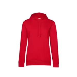 Image of B&C Womens/Ladies Organic Hoodie (M) (Red)