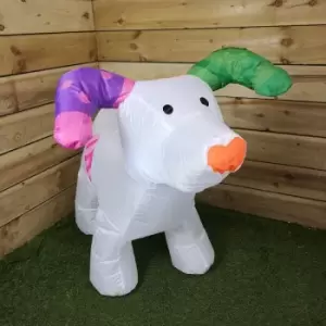 Image of The Snowman And The Snowdog Indoor Outdoor 85cm Light Up Christmas Inflatable