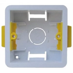 Image of ESR 1 Gang 35mm Single Dry Lining Plasterboard Wall Mounting Back Box