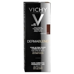 Image of Vichy Dermablend Fluid Corrective Foundation 95 Chestnut