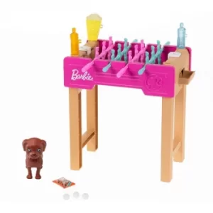 Image of Barbie Mini Playset With Pet Accessories Game Night Theme