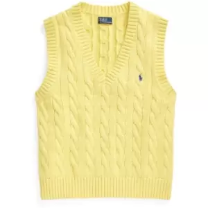 Image of Polo Ralph Lauren V Neck Pull over - Yellow