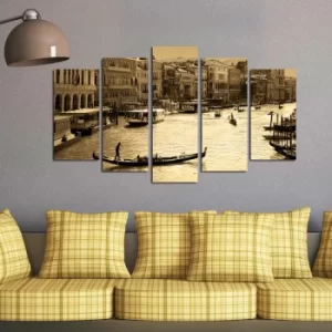 Image of 5PMDF-17 Multicolor Decorative MDF Painting (5 Pieces)