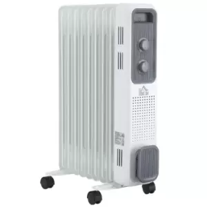 Image of Etna 2180W Oil Filled Radiator Portable Heater with Timer Thermo Safe Switch