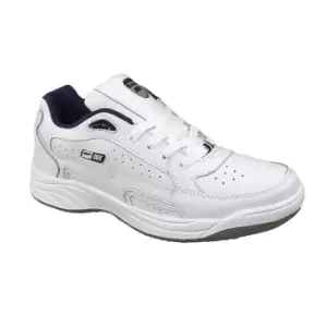 Image of Dek Mens Orleans Fuller Fitting Trainers (9 UK) (White)