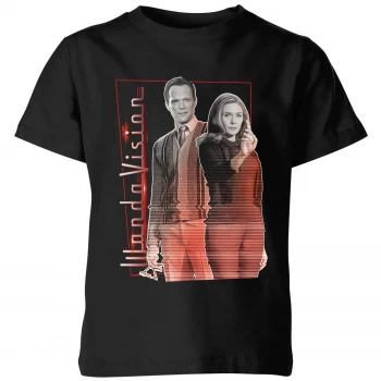 Image of WandaVision Kids T-Shirt - Black - 7-8 Years