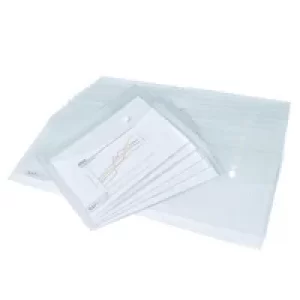 Image of Rapesco Popper Wallet A5 Clear (Pack of 25) 1500