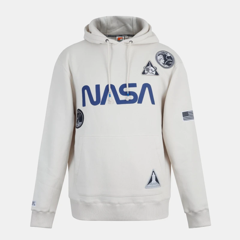 Image of SoulCal Mens Soul NASA Hoodie Off-white male S