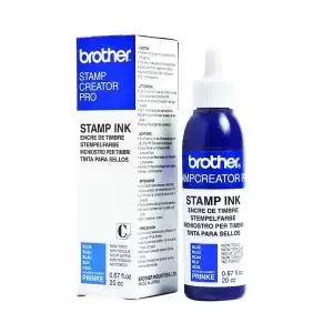Image of Brother Stamp Creator Ink Refill Bottle Blue PRINKE BA05523