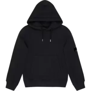 Image of CP COMPANY Boys Lens Arm Oth Hoodie - Black
