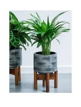 Image of Ivyline Vigo Slate Planter With Stand