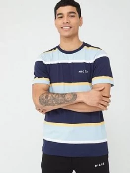 Image of Nicce Pillar T-Shirt - Navy/Blue