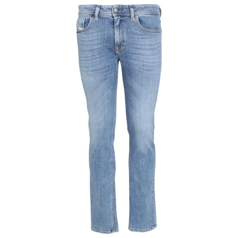 Image of Diesel Mens Sleenker Blue Denim Jeans Size: 32R Blue Male 32R