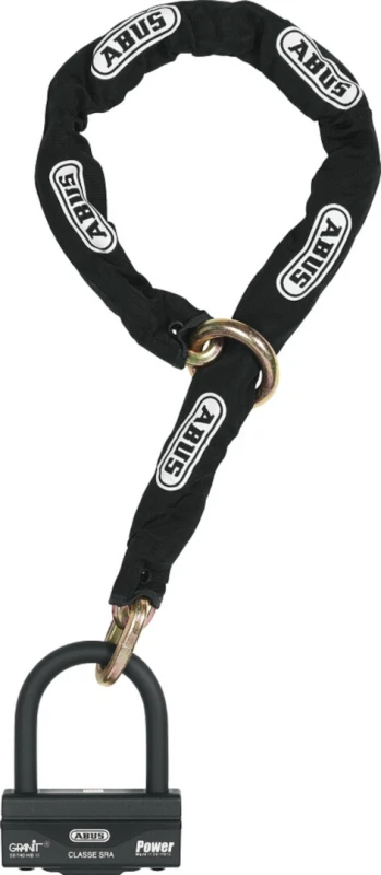 Image of ABUS Granit 58 12KS Black Loop Chain Lock, Size 120cm for Men