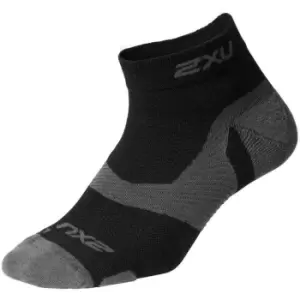 Image of 2XU Lite Quarter Crew Socks - Black