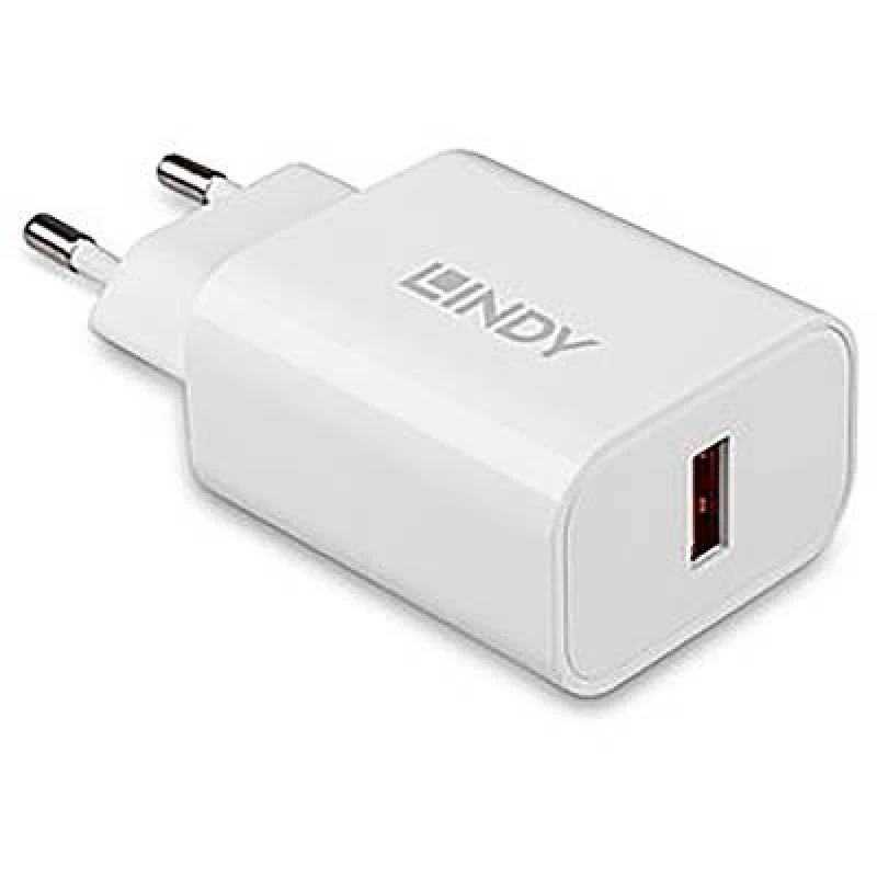 Image of Lindy LINDY 18W USB Typ A Charger USB charger 18 W 1x USB-A White Indoors 73412