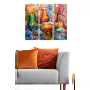 Image of MDF745064689 Multicolor Decorative MDF Painting (3 Pieces)