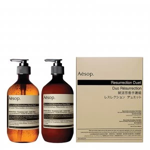 Image of Aesop Resurrection Duet Aromatique Gift Set Hand Wash 500ml & Hand Balm 500ml