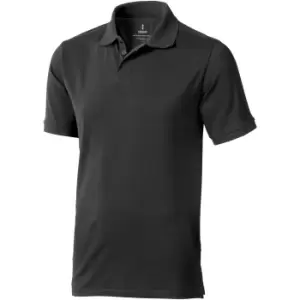 Image of Elevate Mens Calgary Short Sleeve Polo (S) (Anthracite)