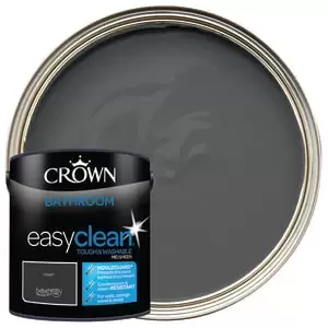 Image of Crown Easyclean Mid Sheen Emulsion Bathroom Paint - Rebel - 2.5L