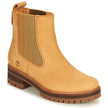 Image of Timberland COURMAYEUR VALLEY CHELSEA womens Mid Boots in Yellow,4,5,6,7,7.5
