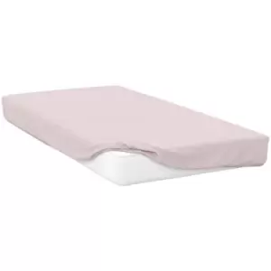 Image of Belledorm 200 Thread Count Egyptian Cotton Fitted Sheet (Superking) (Powder Pink) - Powder Pink