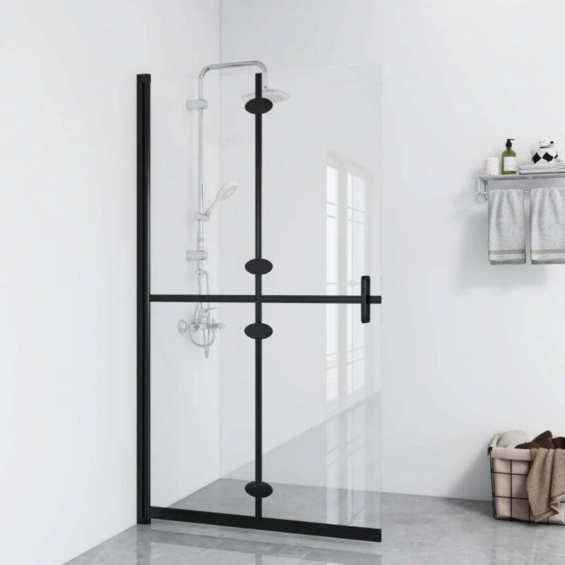 Image of VIDAXL Vidaxl - Foldable Walk-in Shower Wall Transparent esg Glass 90x190cm 8720286640166